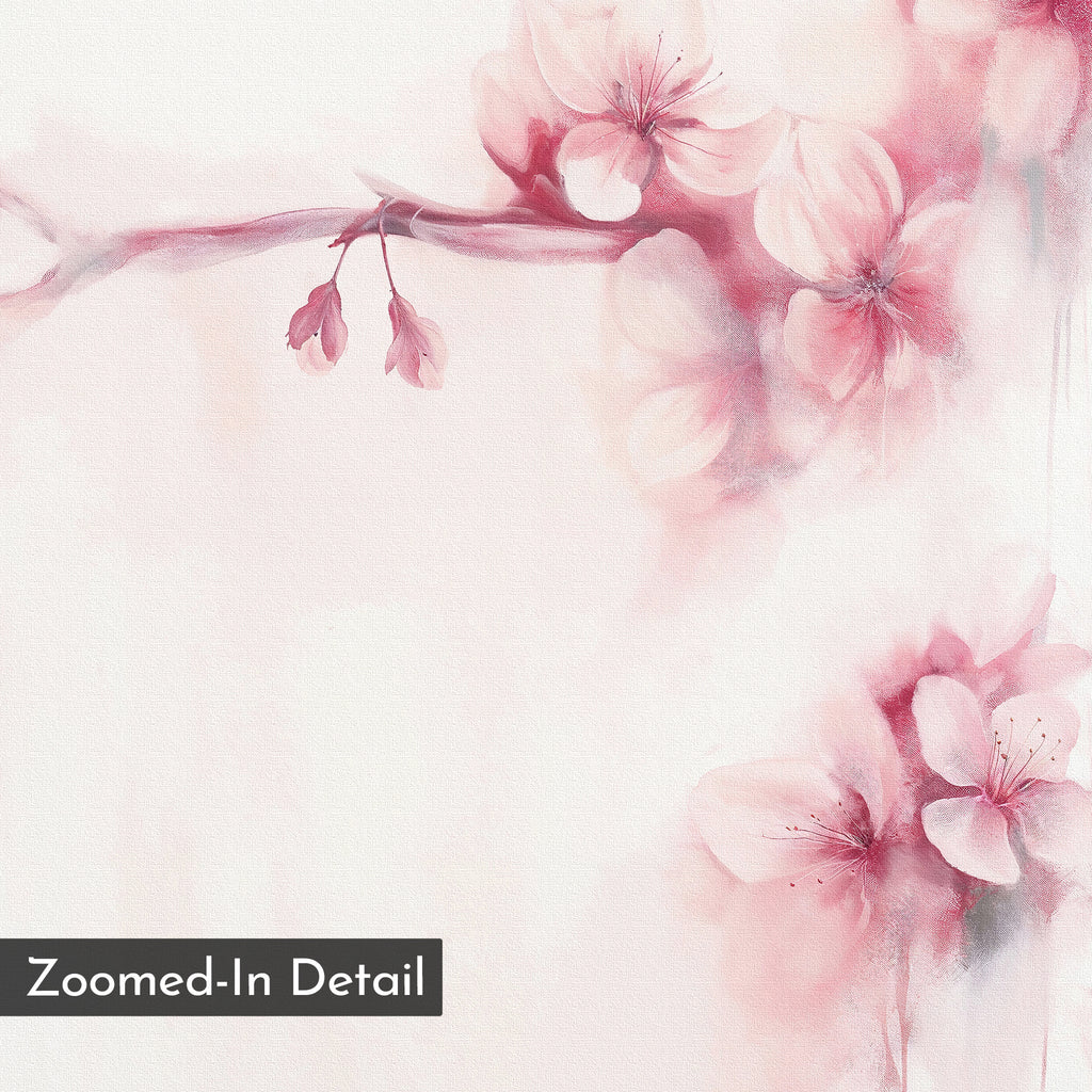 Whispers of Spring Canvas Print – blush pink botanical canvas wall art print by Aspire Prints