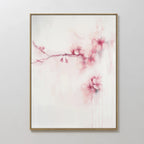 Whispers of Spring Canvas Print – blush pink botanical canvas wall art print by Aspire Prints