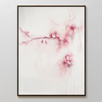 Whispers of Spring Canvas Print – blush pink botanical canvas wall art print by Aspire Prints