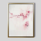 Whispers of Spring Canvas Print – blush pink botanical canvas wall art print by Aspire Prints