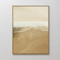 Whispers of the Shoreline Canvas Print – beige and white coastal canvas wall art print by Aspire Prints