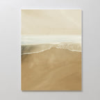 Whispers of the Shoreline Canvas Print – beige and white coastal canvas wall art print by Aspire Prints
