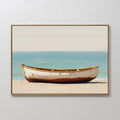Tides of Stillness – neutral-toned vintage canvas wall art print by Aspire Prints