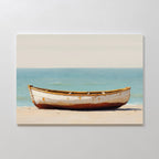 Tides of Stillness – neutral-toned vintage canvas wall art print by Aspire Prints