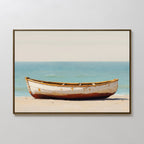 Tides of Stillness – neutral-toned vintage canvas wall art print by Aspire Prints