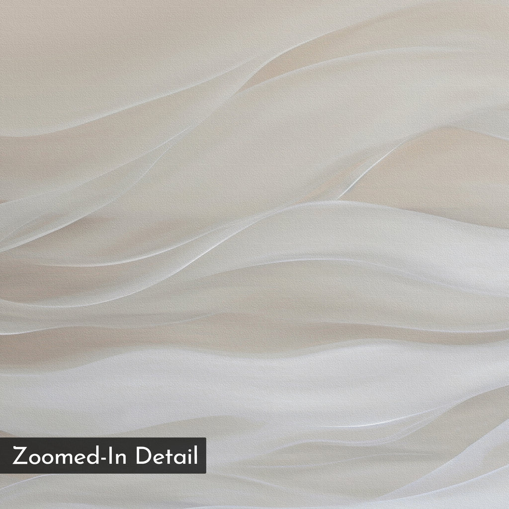Whispers of Dune – beige and white abstract canvas wall art print by Aspire Prints