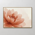 Petals in Amber Light – neutral-toned botanical canvas wall art print by Aspire Prints