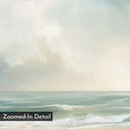 Whispering Tides at Dawn – blue vintage canvas wall art print by Aspire Prints
