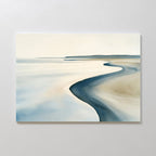 Where the Tide Whispers – blue coastal canvas wall art print by Aspire Prints