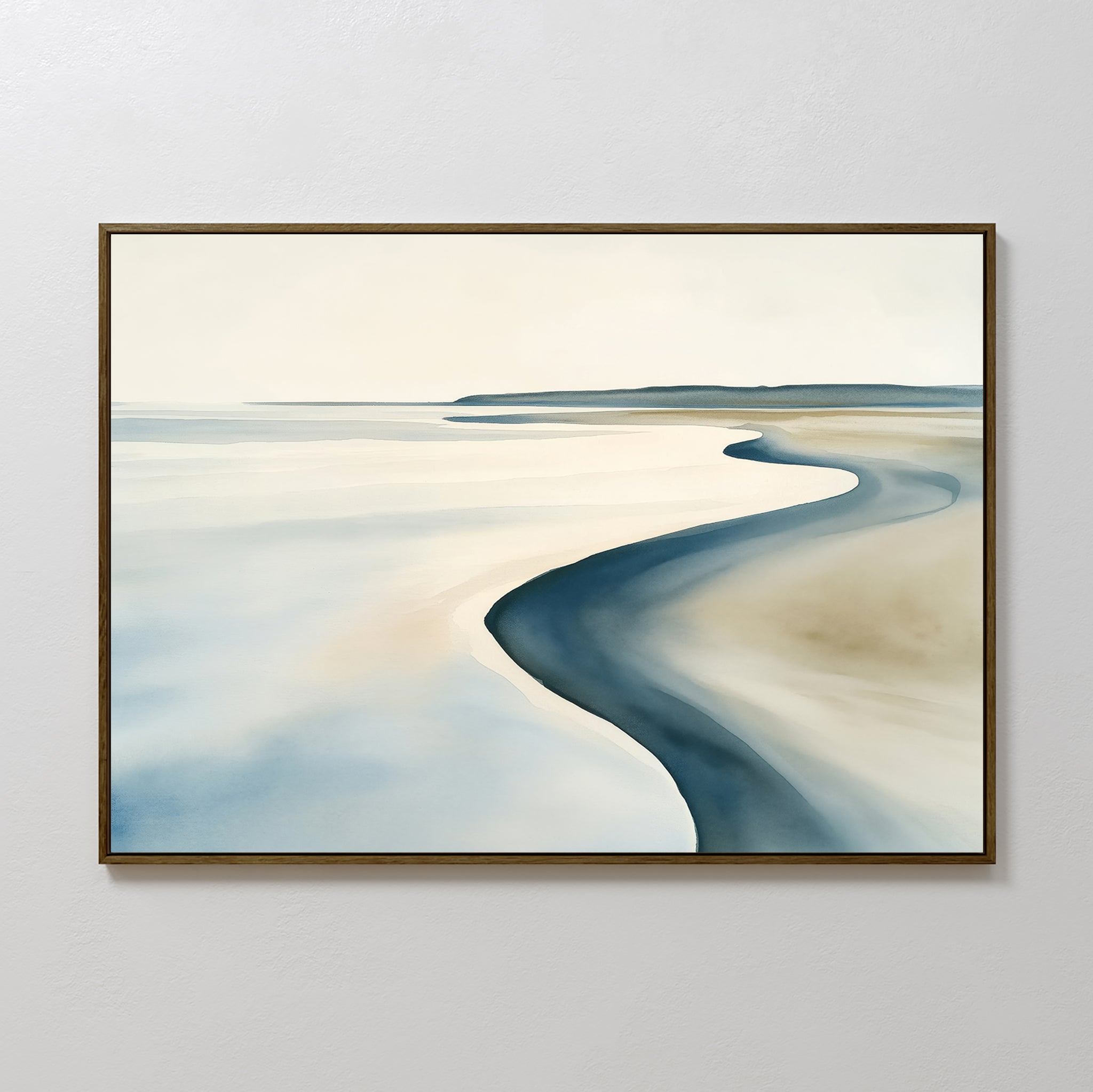 Where the Tide Whispers – blue coastal canvas wall art print by Aspire Prints
