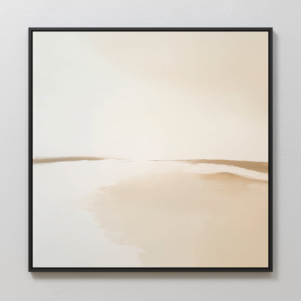 Whispering Sands at First Light Canvas Print – beige and white desert canvas wall art print by Aspire Prints