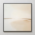 Whispering Sands at First Light Canvas Print – beige and white desert canvas wall art print by Aspire Prints