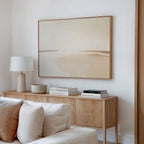 Whispers of the Dunes – beige and white desert canvas wall art print by Aspire Prints