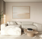 Whispers of the Dunes – beige and white desert canvas wall art print by Aspire Prints