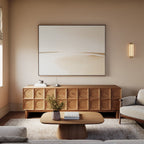Whispers of the Dunes – beige and white desert canvas wall art print by Aspire Prints