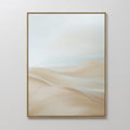 Whispering Summit – beige and white landscape canvas wall art print by Aspire Prints