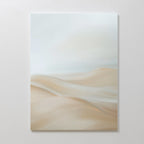 Whispering Summit – beige and white landscape canvas wall art print by Aspire Prints
