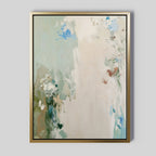 Whispers of the Quiet Garden – green botanical canvas wall art print by Aspire Prints