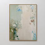 Whispers of the Quiet Garden – green botanical canvas wall art print by Aspire Prints
