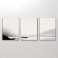 Whispers of the Highlands – Set of 3 Canvas Prints set of 3 – black and white landscape canvas wall art by Aspire Prints