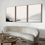 Whispers of the Highlands – Set of 3 Canvas Prints set of 3 – black and white landscape canvas wall art by Aspire Prints