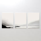 Whispers of the Highlands – Set of 3 Canvas Prints set of 3 – black and white landscape canvas wall art by Aspire Prints