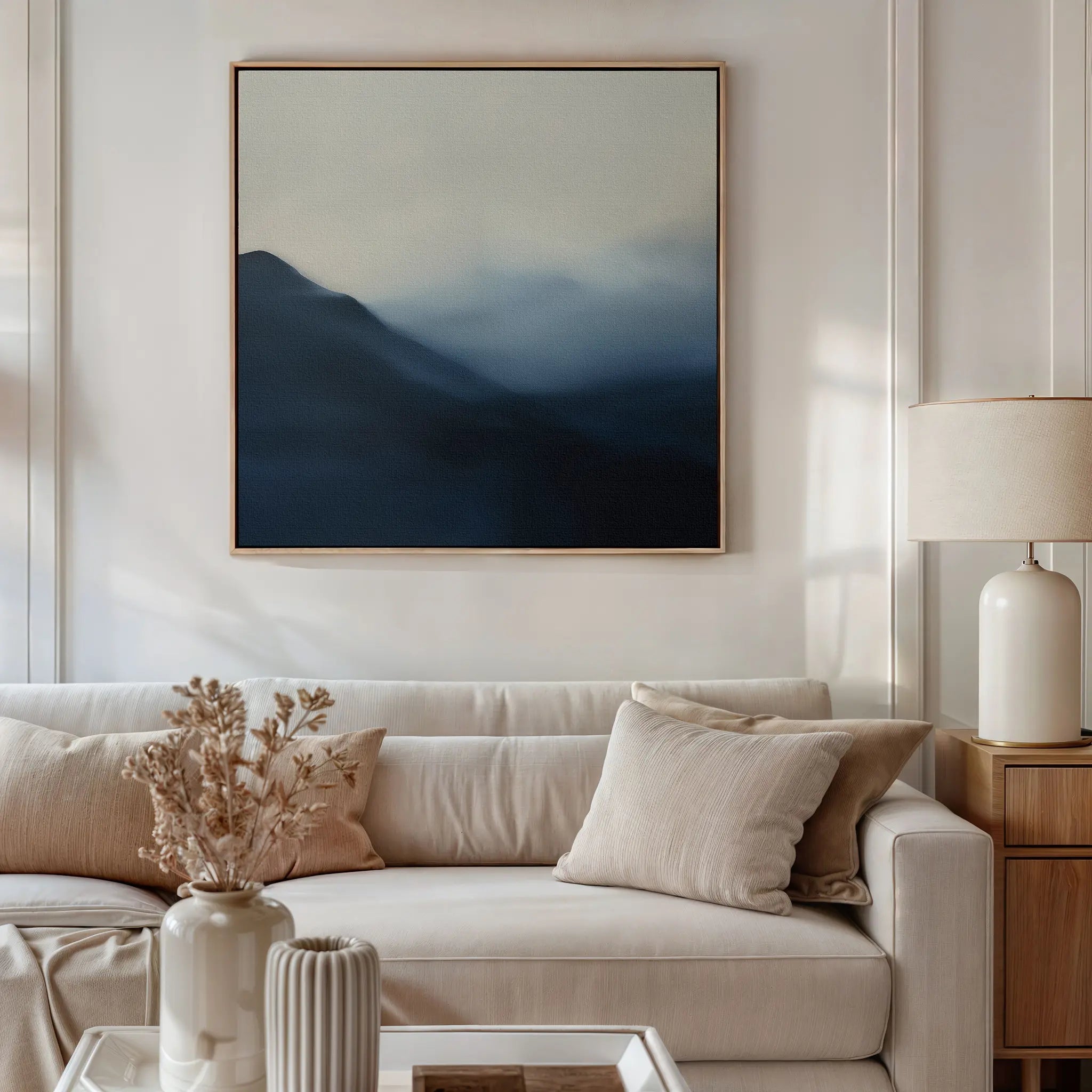Whispers of the Hollow Canvas Print – blue landscape canvas wall art print by Aspire Prints
