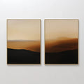 Whispers of Ochre – Set of 2 Canvas Prints set of 2 – earthy brown desert canvas wall art by Aspire Prints
