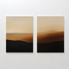 Whispers of Ochre – Set of 2 Canvas Prints set of 2 – earthy brown desert canvas wall art by Aspire Prints