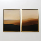 Whispers of Ochre – Set of 2 Canvas Prints set of 2 – earthy brown desert canvas wall art by Aspire Prints