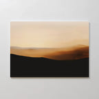 Ember Hills at Twilight – neutral-toned desert canvas wall art print by Aspire Prints