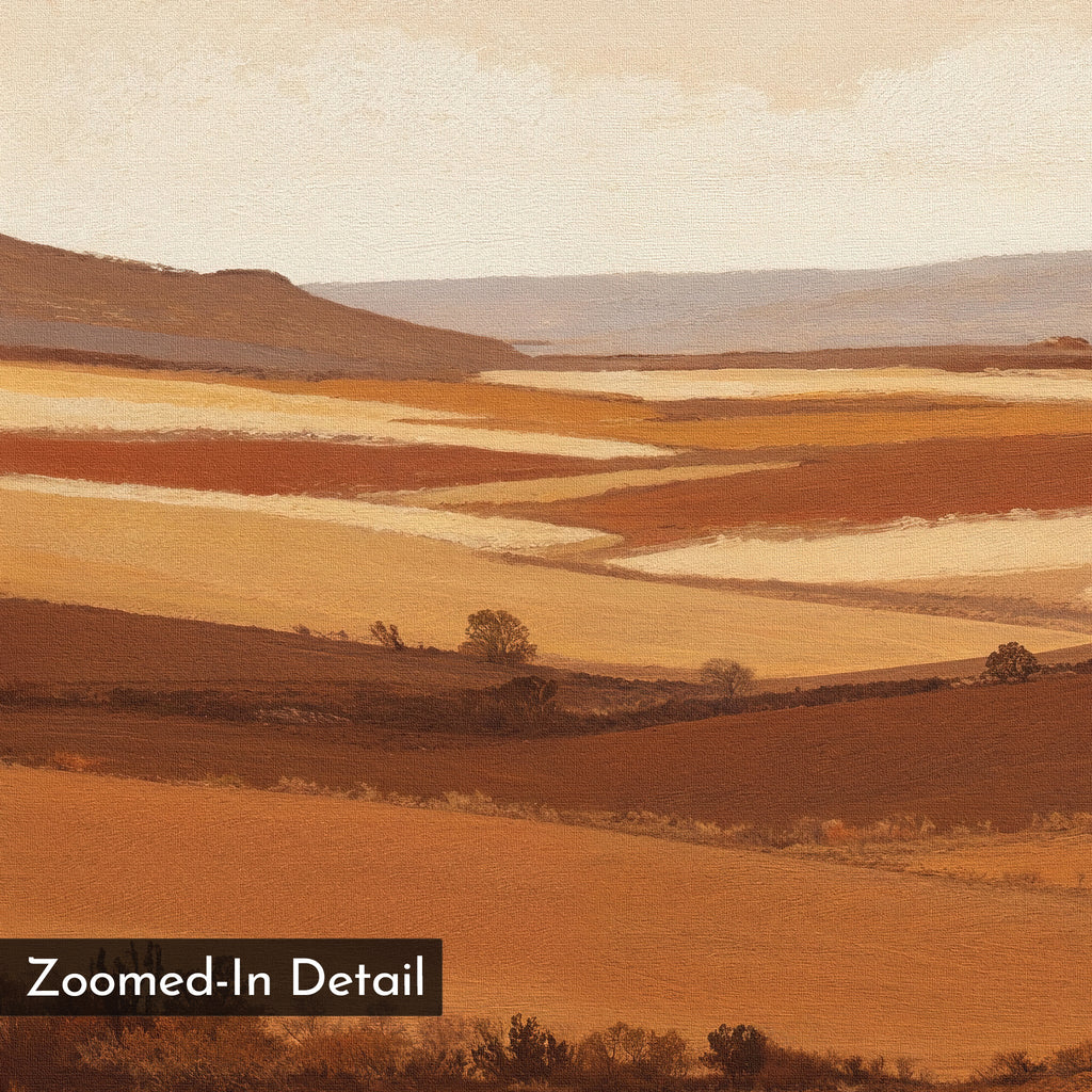 Amber Drift – neutral-toned desert canvas wall art print by Aspire Prints