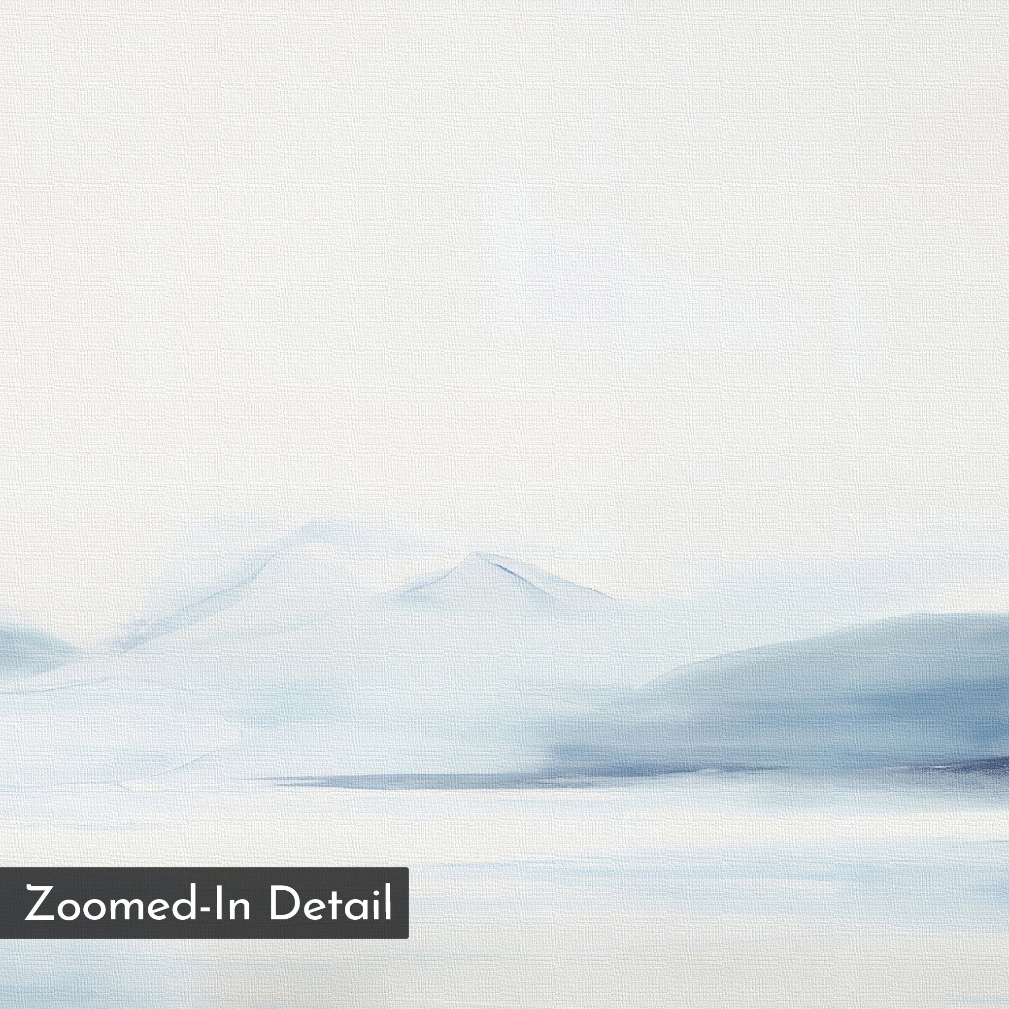Whispers of the Frozen North – neutral-toned landscape canvas wall art print by Aspire Prints