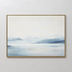 Whispers of the Frozen North – neutral-toned landscape canvas wall art print by Aspire Prints