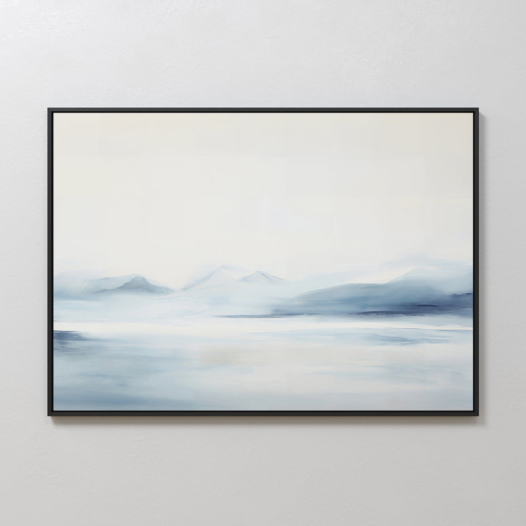 Whispers of the Frozen North – neutral-toned landscape canvas wall art print by Aspire Prints