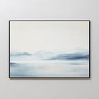 Whispers of the Frozen North – neutral-toned landscape canvas wall art print by Aspire Prints