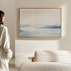 Whispers of the Frozen North – neutral-toned landscape canvas wall art print by Aspire Prints