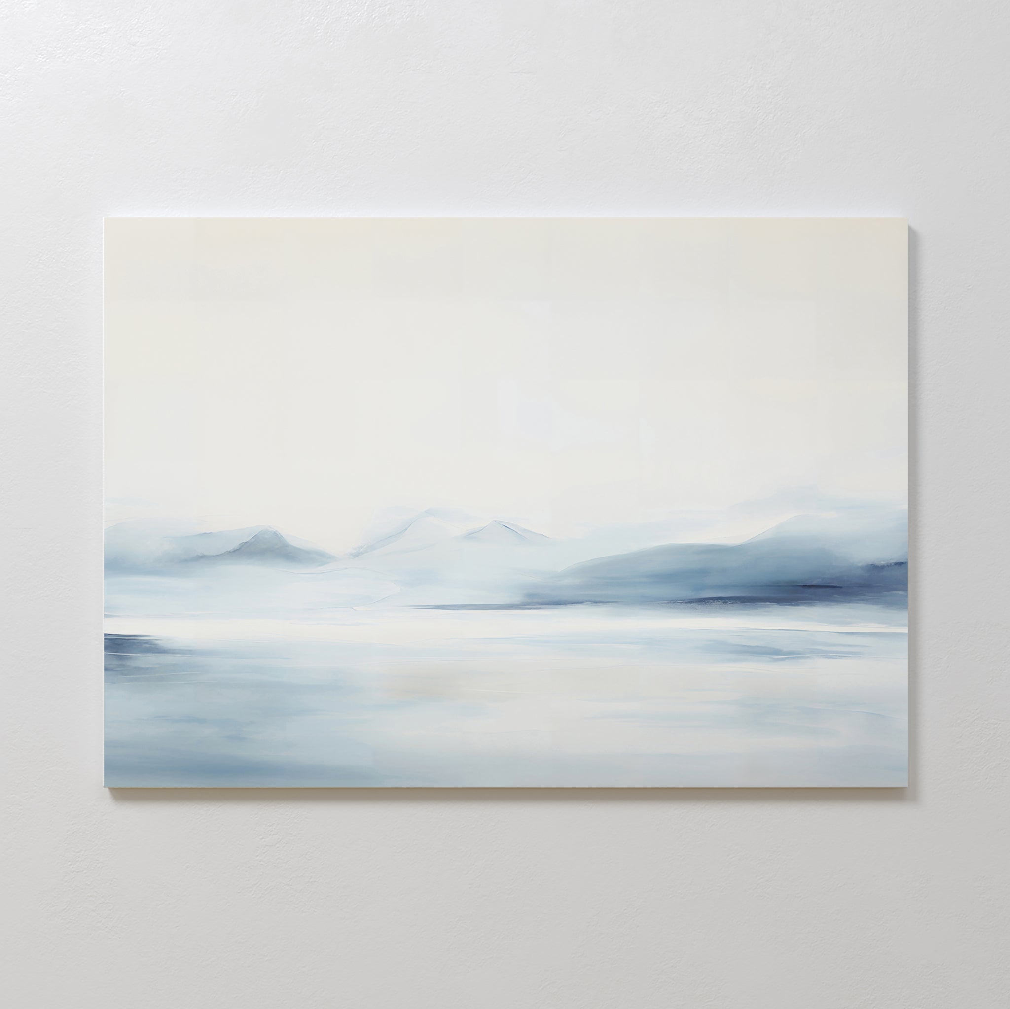 Whispers of the Frozen North – neutral-toned landscape canvas wall art print by Aspire Prints