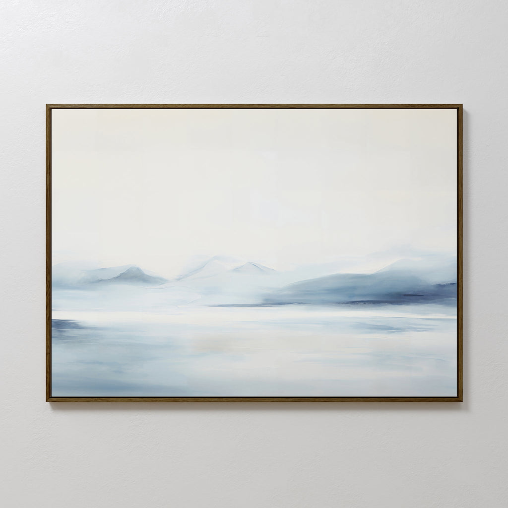 Whispers of the Frozen North – neutral-toned landscape canvas wall art print by Aspire Prints