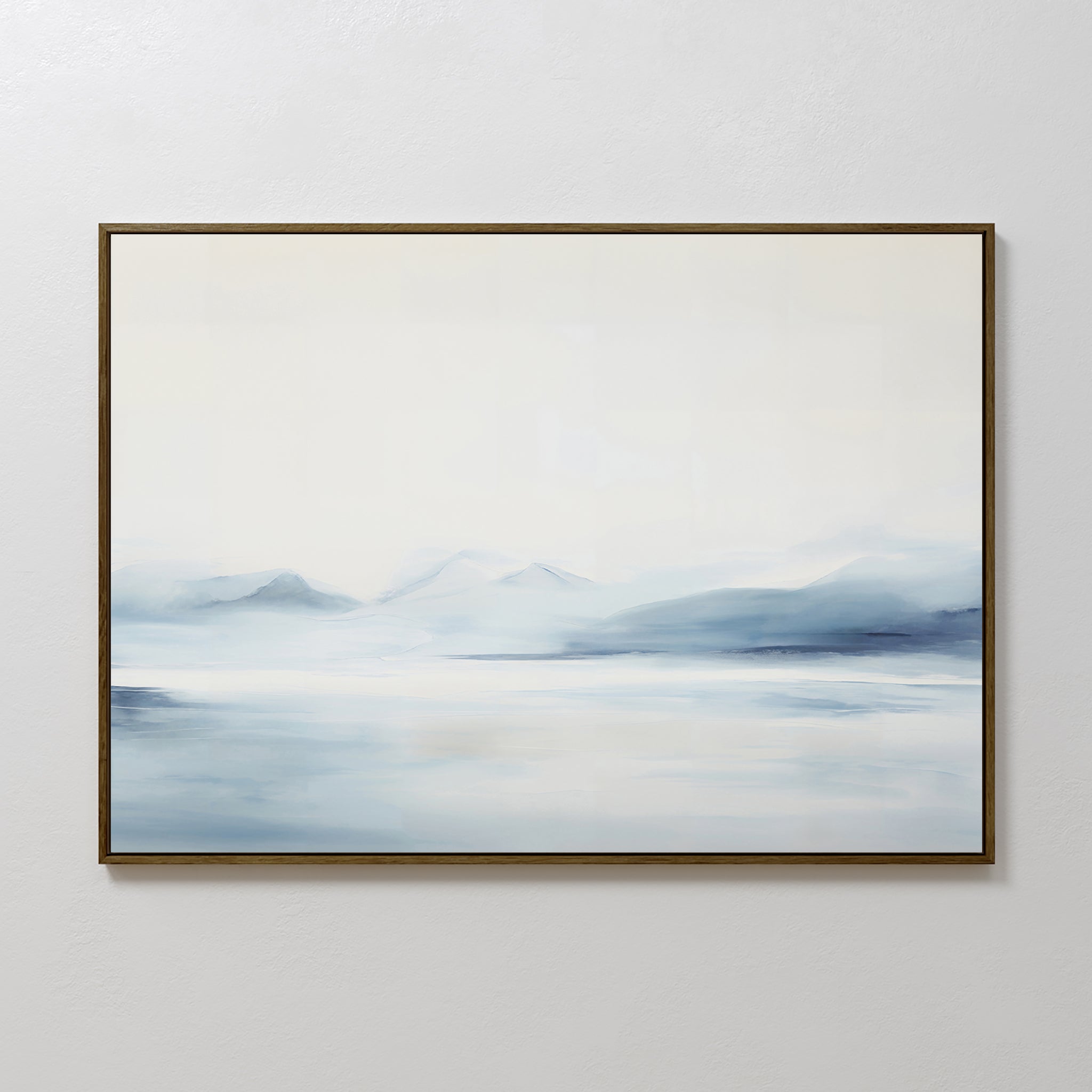 Whispers of the Frozen North – neutral-toned landscape canvas wall art print by Aspire Prints