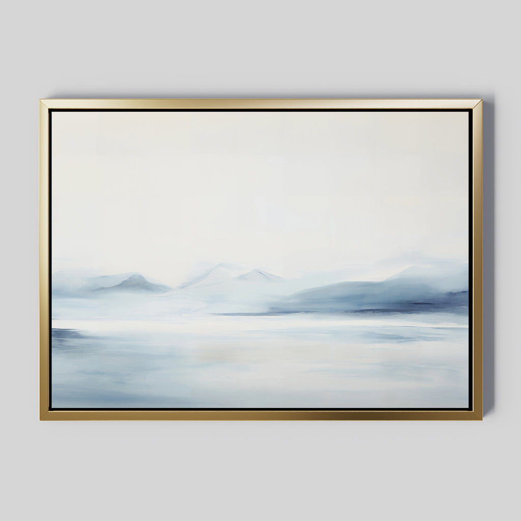 Whispers of the Frozen North – neutral-toned landscape canvas wall art print by Aspire Prints
