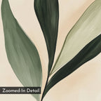 Whisper of the Wild Leaf – green botanical canvas wall art print by Aspire Prints