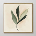 Whisper of the Wild Leaf – green botanical canvas wall art print by Aspire Prints