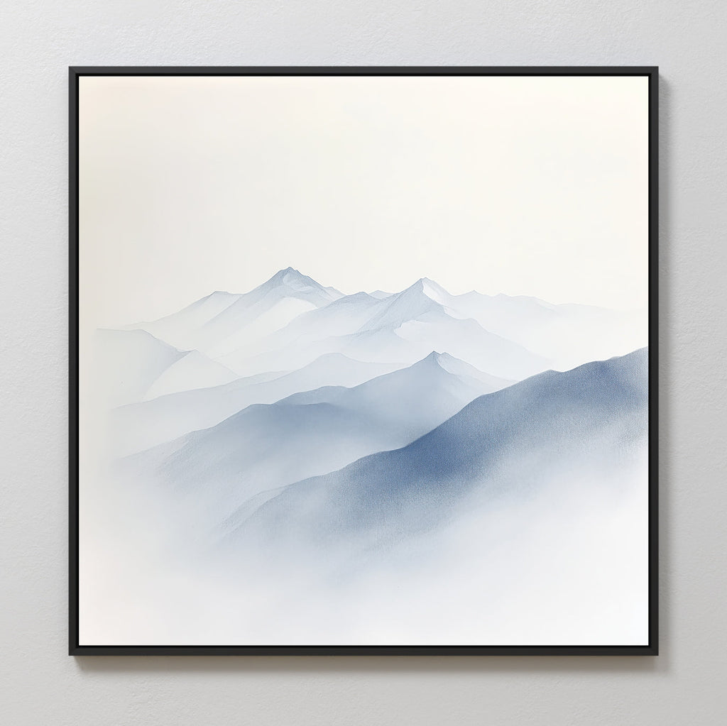 Whispers of the Highlands – blue landscape canvas wall art print by Aspire Prints