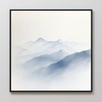 Whispers of the Highlands – blue landscape canvas wall art print by Aspire Prints