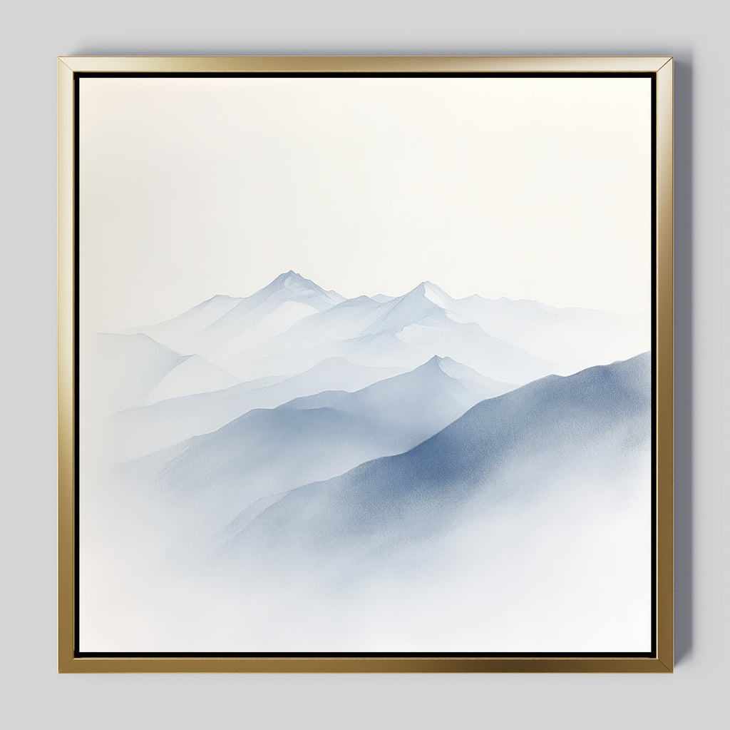 Whispers of the Highlands – blue landscape canvas wall art print by Aspire Prints