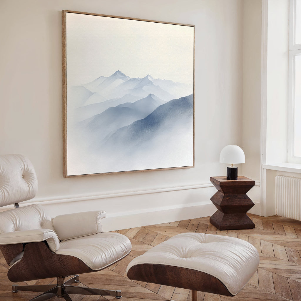 Whispers of the Highlands – blue landscape canvas wall art print by Aspire Prints