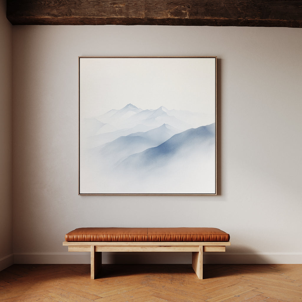 Whispers of the Highlands – blue landscape canvas wall art print by Aspire Prints