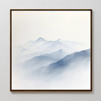Whispers of the Highlands – blue landscape canvas wall art print by Aspire Prints