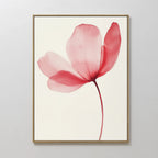 Whisper of Petals – blush pink botanical canvas wall art print by Aspire Prints